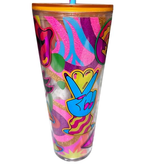 Starbucks 2023 Pride Venti 24oz Tumbler Tim Singleton Rainbow Artwork NWT - Picture 2 of 7